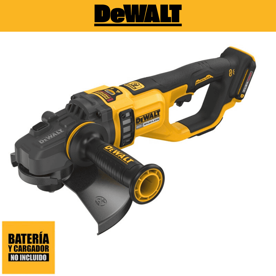 Amoladora Angular 7" - 9" 60V Flexvolt Baretool Dewalt DCG460B – Potencia Industrial y Seguridad Avanzada