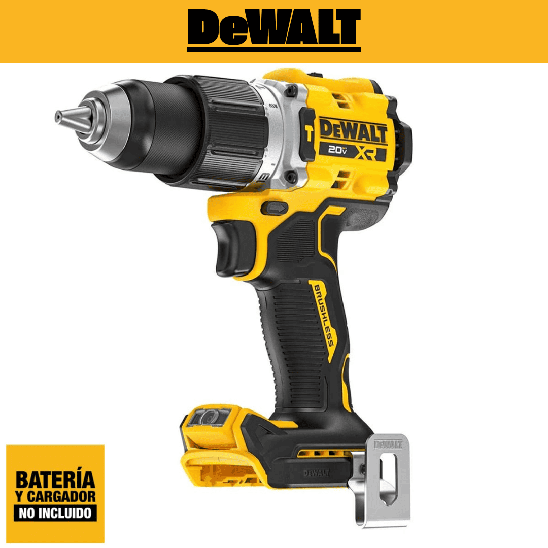 Taladro Percutor 1/2’’ XR E-Clutch 1050 UWO Dewalt DCD806 – Potencia y Seguridad Profesional