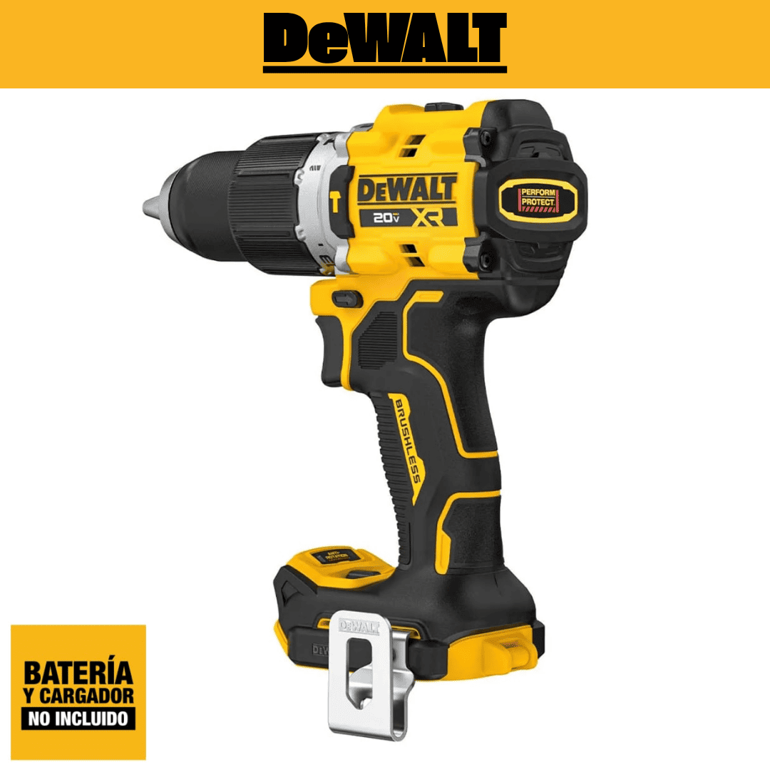 Taladro Percutor 1/2’’ XR E-Clutch 1050 UWO Dewalt DCD806 – Potencia y Seguridad Profesional