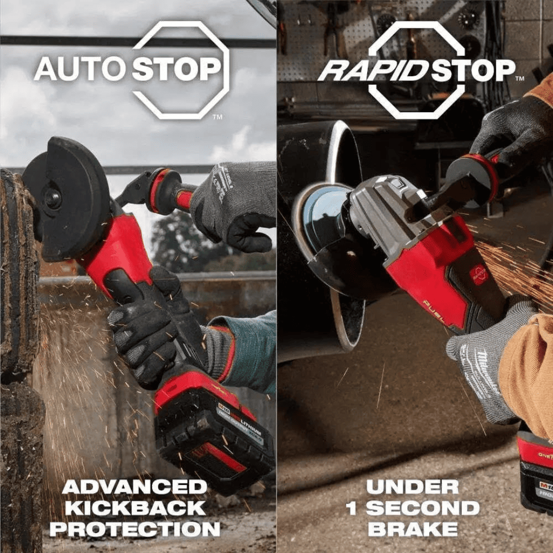 Amoladora Angular con Freno de Gatillo Doble M18 FUEL™ 4-1/2” – 5” Milwaukee 2986-20 (Semi-nuevo)