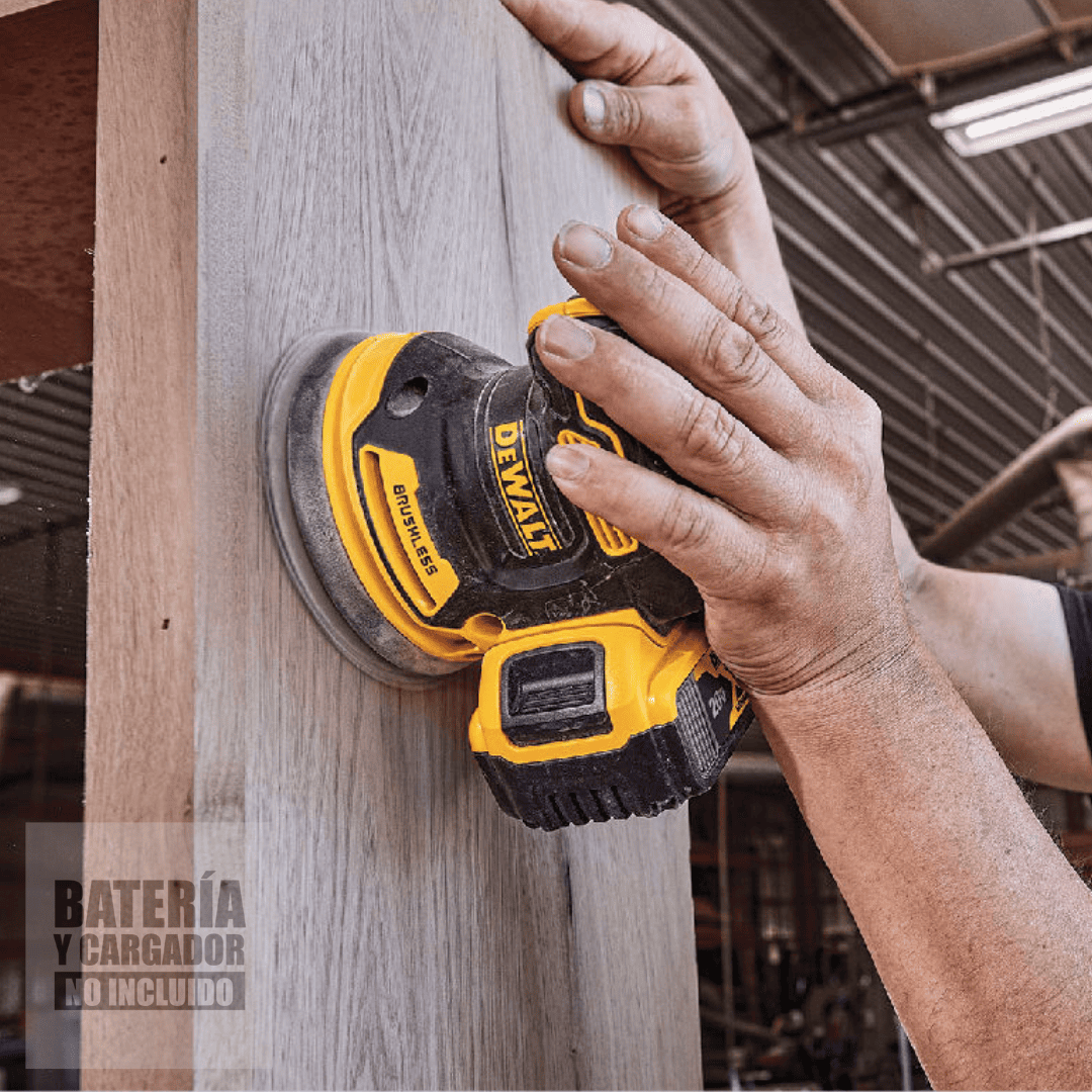Lijadora Roto Orbital Inalámbrica 5" 20V XR Baretool DEWALT DCW210 – Potencia, Precisión y Control Total sin Cables