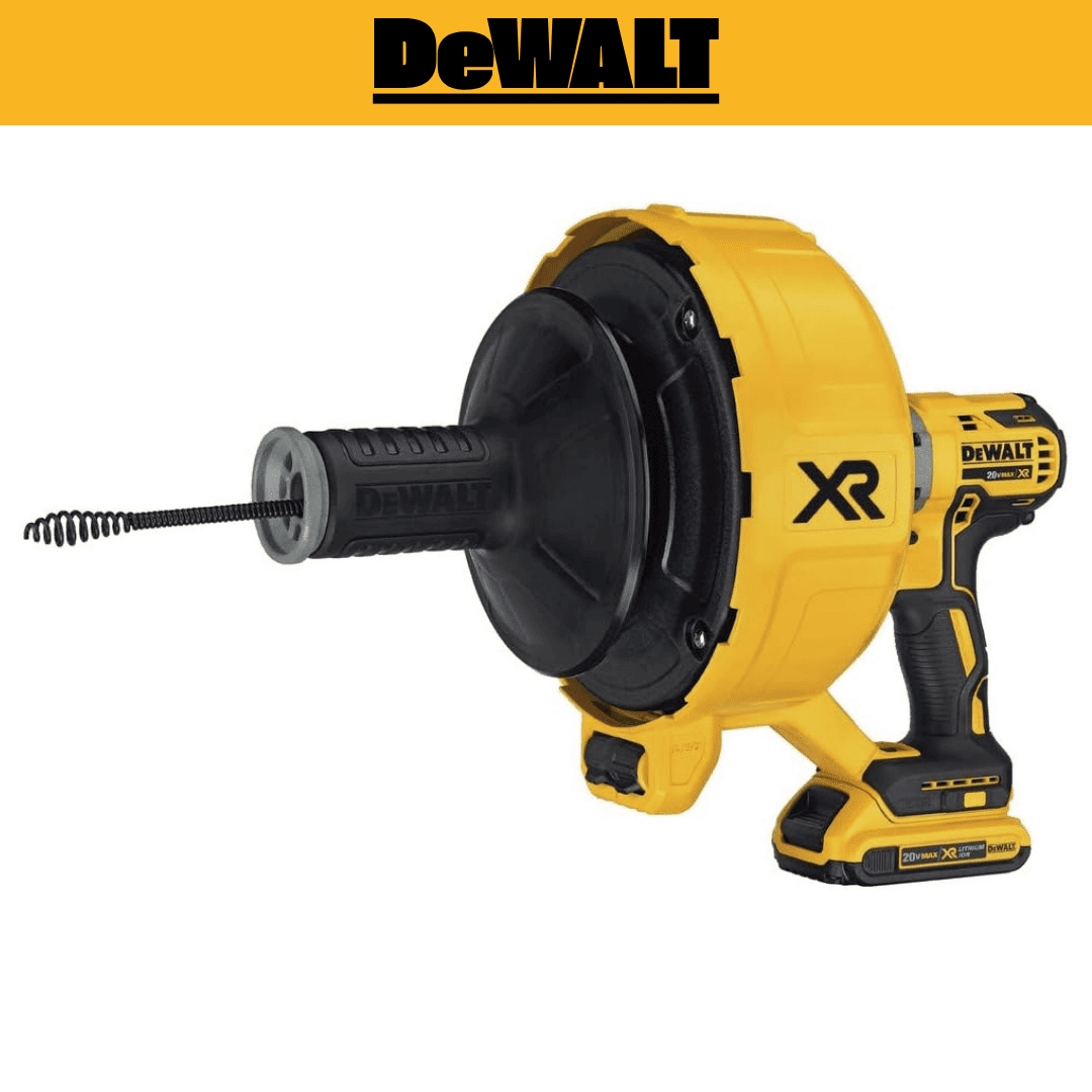 Destapador de Tuberías 20V XR Baretool DEWALT DCD200D1 – Potencia Inalámbrica para Desagües de hasta 3”