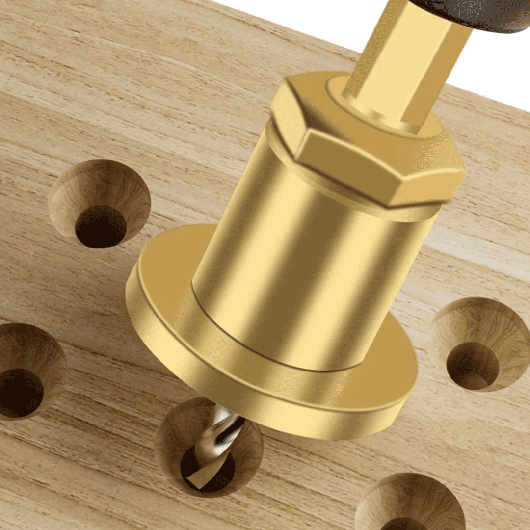 Broca Avellanadora con Tope Oro – Perforación Limpia y Precisa para Madera y Melamina