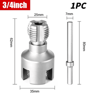 Tarraja 1/2” y 3/4” para Tubos PVC – Rosca Interna y Externa Compatible con Taladro