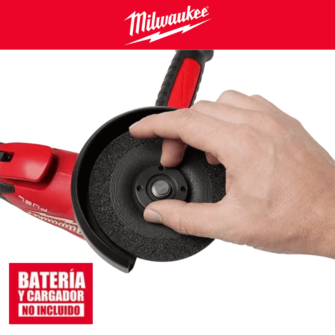 Amoladora fuel 4-1/2”- 5" con interruptor MILWAUKEE 2888-20 - COD:100676 semi-nuevo