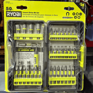 RYOBI AR2039 Juego de Brocas de Impacto de 50 Piezas – Resistencia y Versatilidad en un Solo Kit