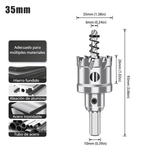 Brocas Copa Carburadas PRO – Precisión extrema en metal