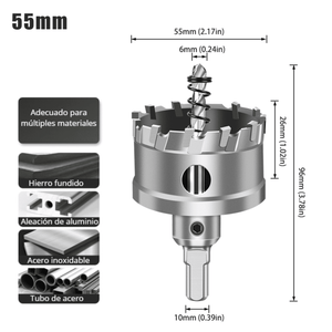 Brocas Copa Carburadas PRO – Precisión extrema en metal