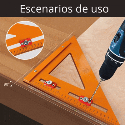 Escuadra Rápida 21” con Guía de Perforación – Precisión extendida para trabajos exigentes