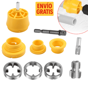 Set de Tarrajas para Tubos PVC – 10pcs