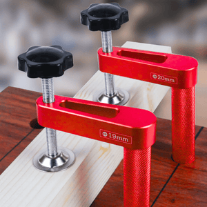 Abrazaderas de Mesa Vertical – Vástago de 19 mm (3/4”) para Sujeción Rápida y Segura en Carpintería