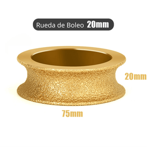 Rueda de Boleo “U” – Para Amoladora 10/15/20/25 mm x 75 mm