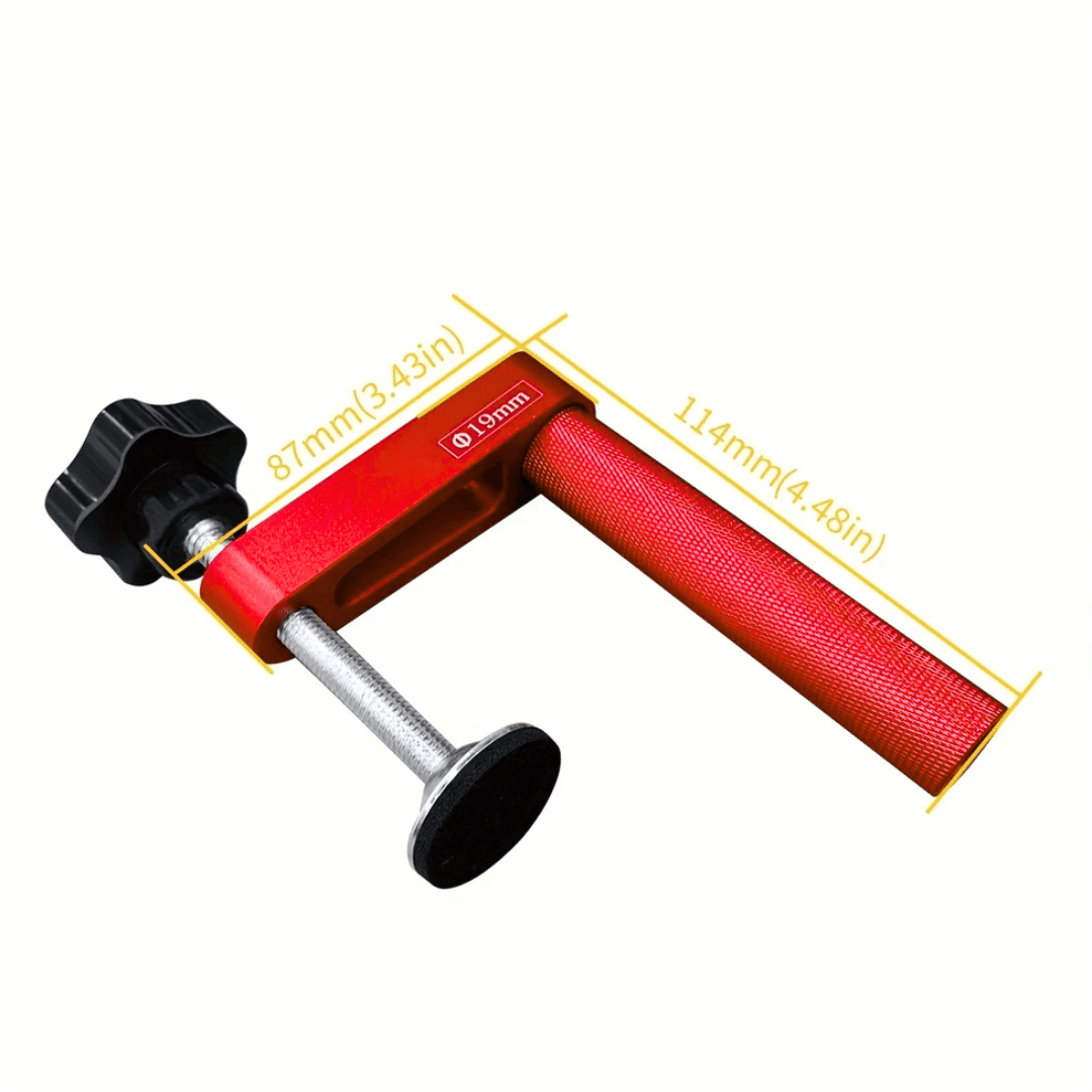 Abrazaderas de Mesa Vertical – Vástago de 19 mm (3/4”) para Sujeción Rápida y Segura en Carpintería