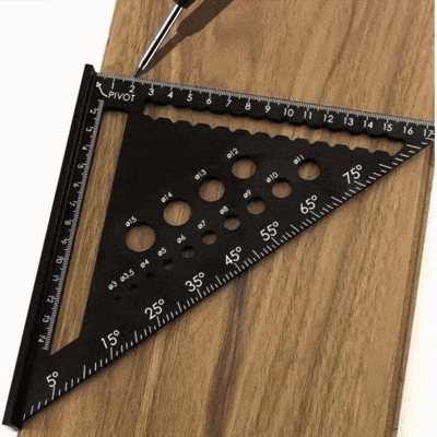 Escuadra Rápida 7’’ con Localizador de Brocas 3-15mm – Aluminio PRO