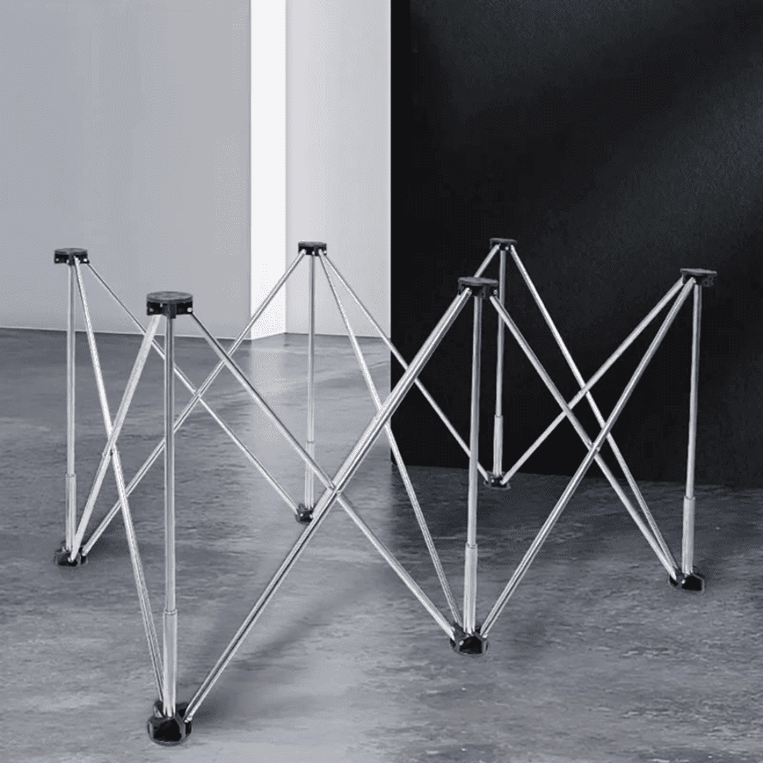 Mesa de Trabajo Caballete Plegable – Estructura Telescópica de 6 Patas en Aleación de Aluminio