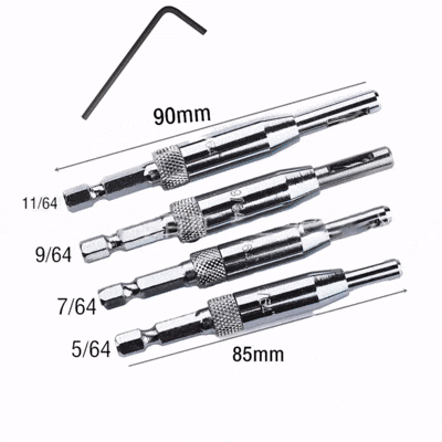 Set de Brocas Autocentradoras para Bisagras – Alta Precisión