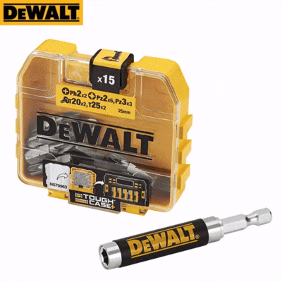 Set 16pz Punta + Guía Magnética DEWALT FLEXTORQ DT70522T-Q