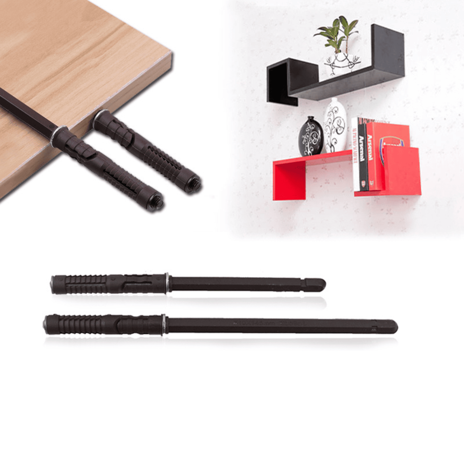 Tornillos Ocultos para Repisas Flotantes – 10x100 mm & 10x145 mm