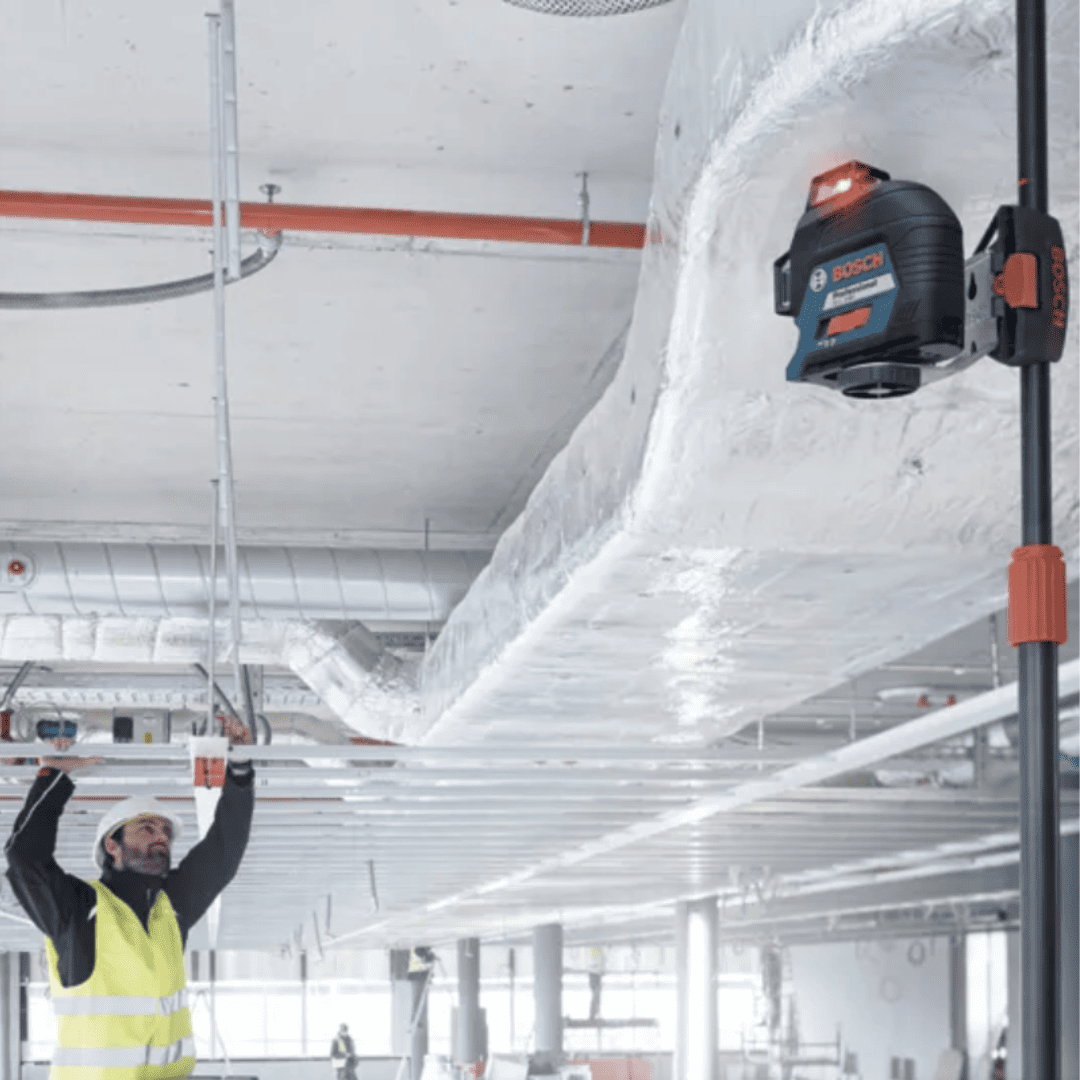 Nivel Láser Bosch GLL 3-80 Professional + Base BM 1 – Precisión 360° con Máxima Versatilidad