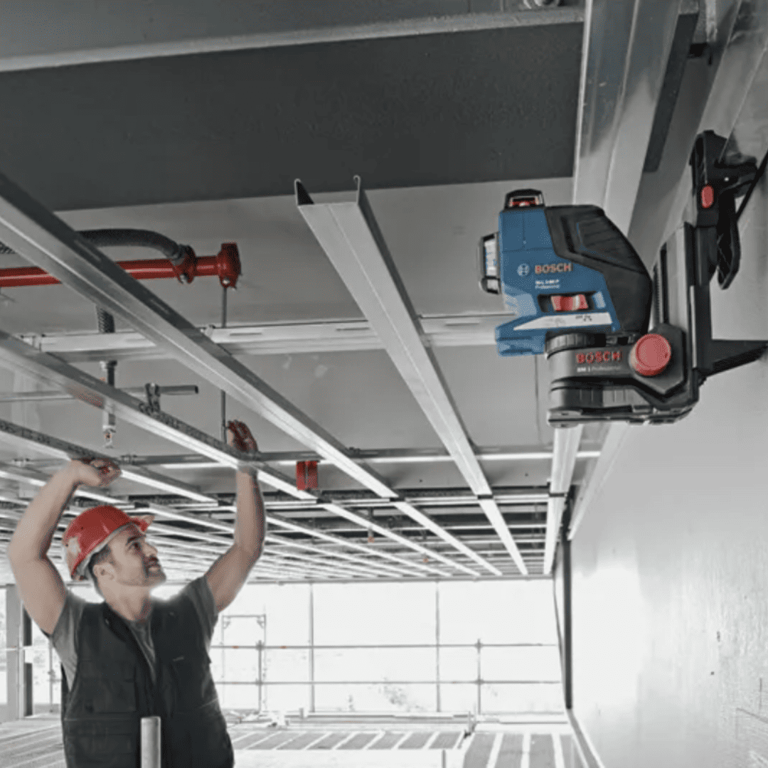 Nivel Láser Bosch GLL 3-80 Professional + Base BM 1 – Precisión 360° con Máxima Versatilidad