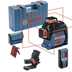 Nivel Láser Bosch GLL 3-80 Professional + Base BM 1 – Precisión 360° con Máxima Versatilidad