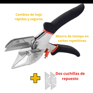 Tijera de Inglete Multiángulo PRO + 2 Hojas de Repuesto