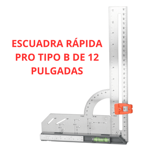 Escuadra Rápida PRO 7" y 12" – Tipo Carpintero