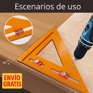 Escuadra Rápida 17” con Guía de Perforación – Precisión y versatilidad