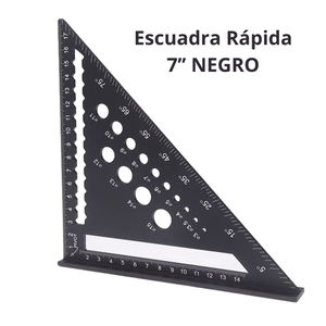 Escuadra Rápida 7’’ con Localizador de Brocas 3-15mm – Aluminio PRO