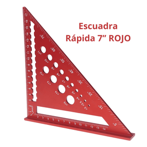 Escuadra Rápida 7’’ con Localizador de Brocas 3-15mm – Aluminio PRO