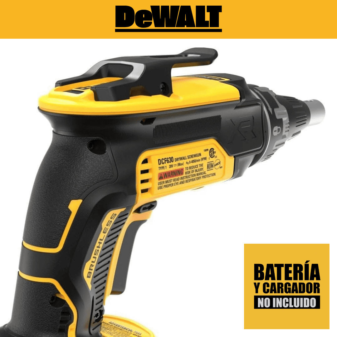 Atornillador para Drywall DEWALT XR DCF630 – 20V Inalámbrico Brushless