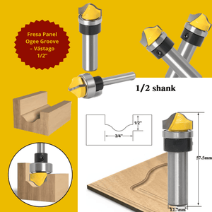 Fresa Panel Ogee Groove – Vástago 1/2”