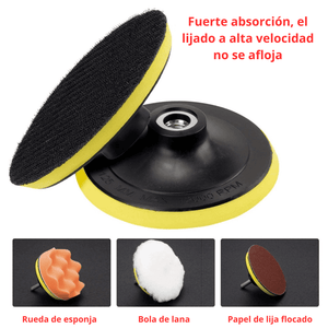Soporte para Disco de Pulido 100mm – Conexión M14 para Pulidoras y Taladros