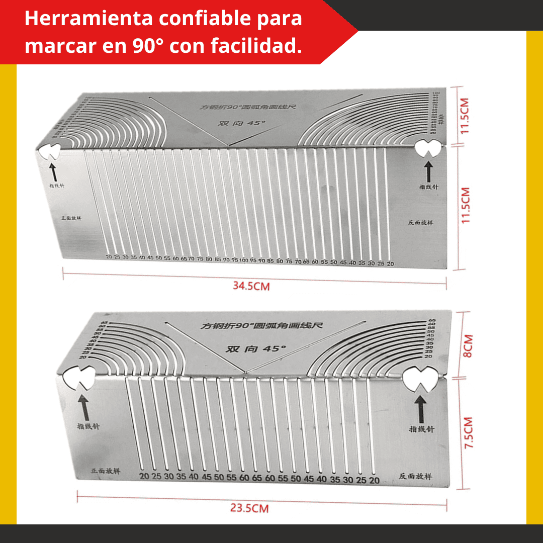 Escuadra Tipo 3D en Acero Inoxidable – Modelos “S” y “XL”