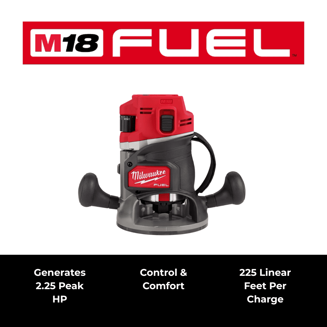 Ruteadora de 1/2” M18 FUEL™ MILWAUKEE 2838-20 – Potencia 2.25HP y Control Profesional