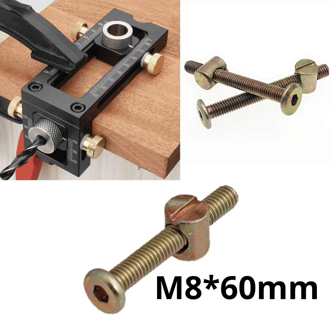 Pernos para Ensambles Rápidos M8 x 60mm – Con Tuerca de 12x15mm