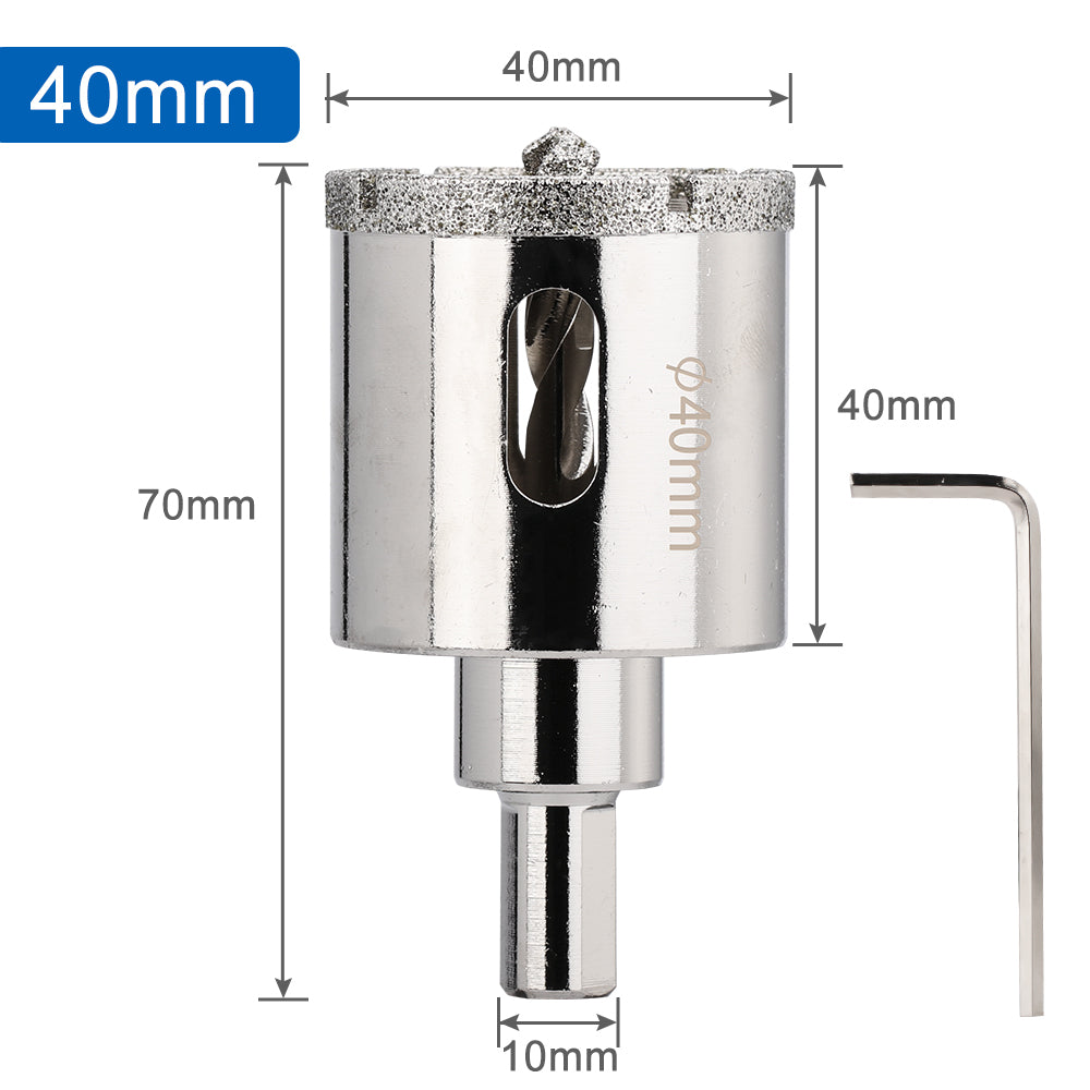 Broca Diamantada con Sistema Guía – Alta Precisión y Corte Afilado