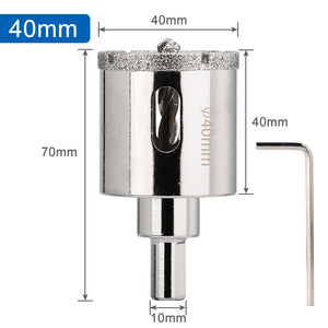 Broca Diamantada con Sistema Guía – Alta Precisión y Corte Afilado