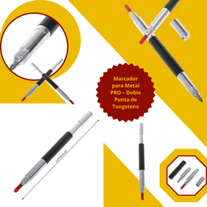 Marcador para Metal PRO – Doble Punta de Tungsteno