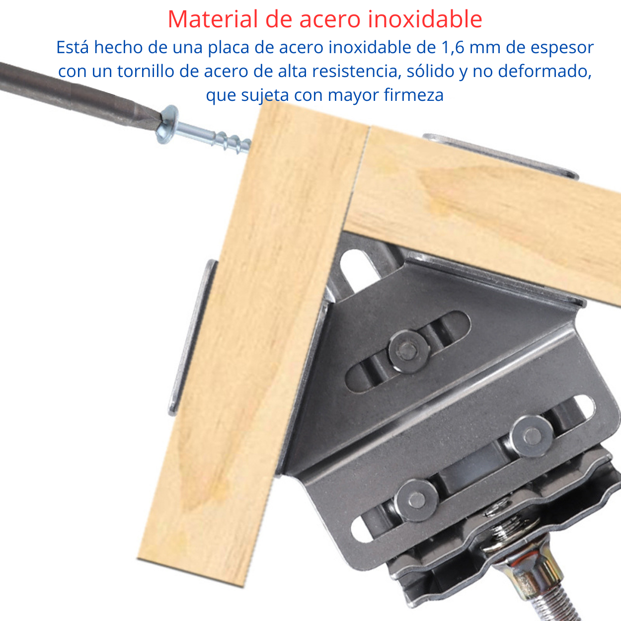 Prensa Esquinera de Acero – Modelos T y L , Abrazadera de Ángulo Recto 90° para Ensambles Precisos