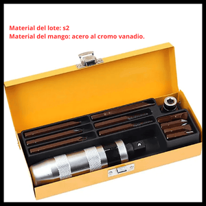 Destornillador de Impacto Manual 13 Piezas – Extracción y Ajuste de Tornillos Resistentes