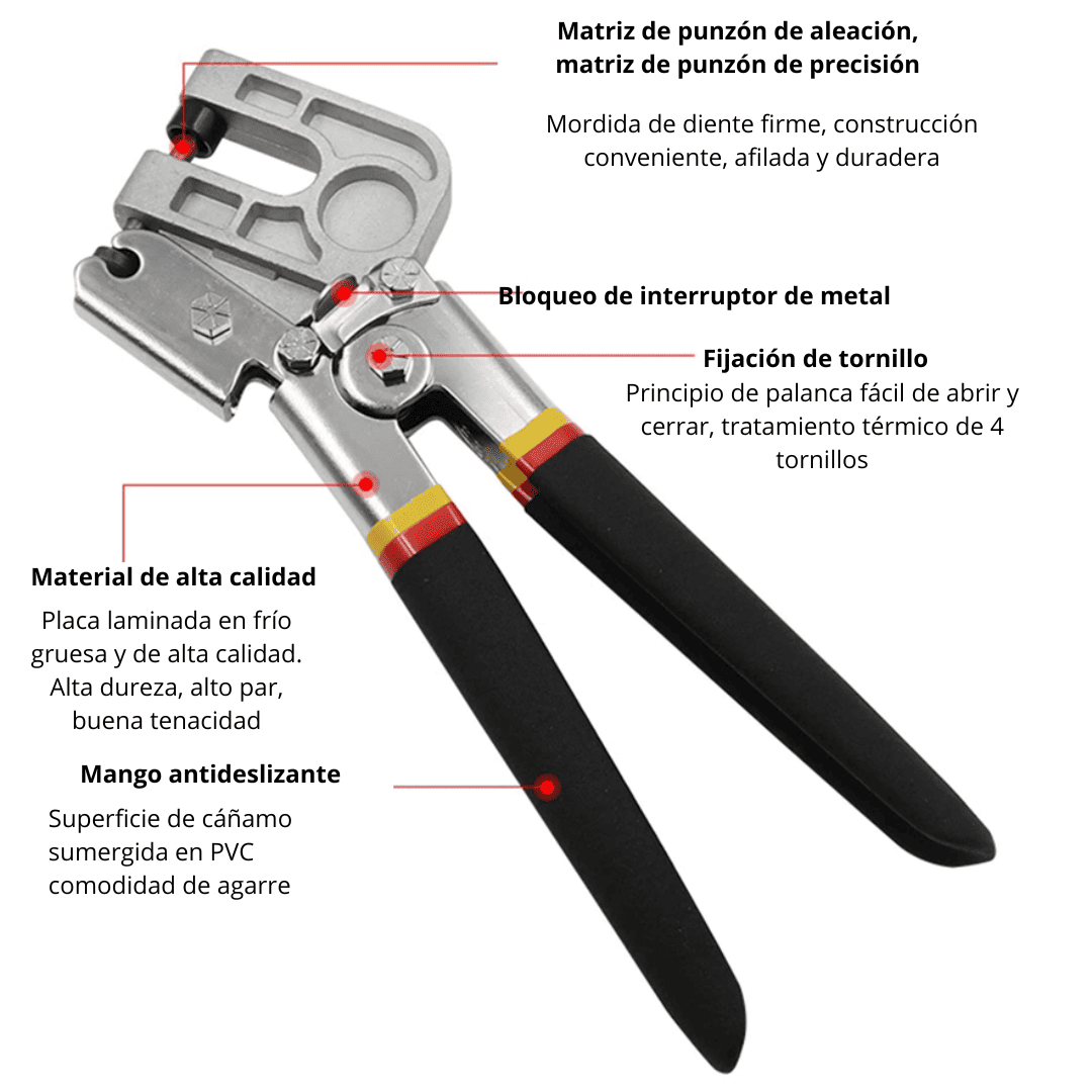 Crimpadora para Drywall – Engarza Rápido Perfiles Metálicos sin Tornillos