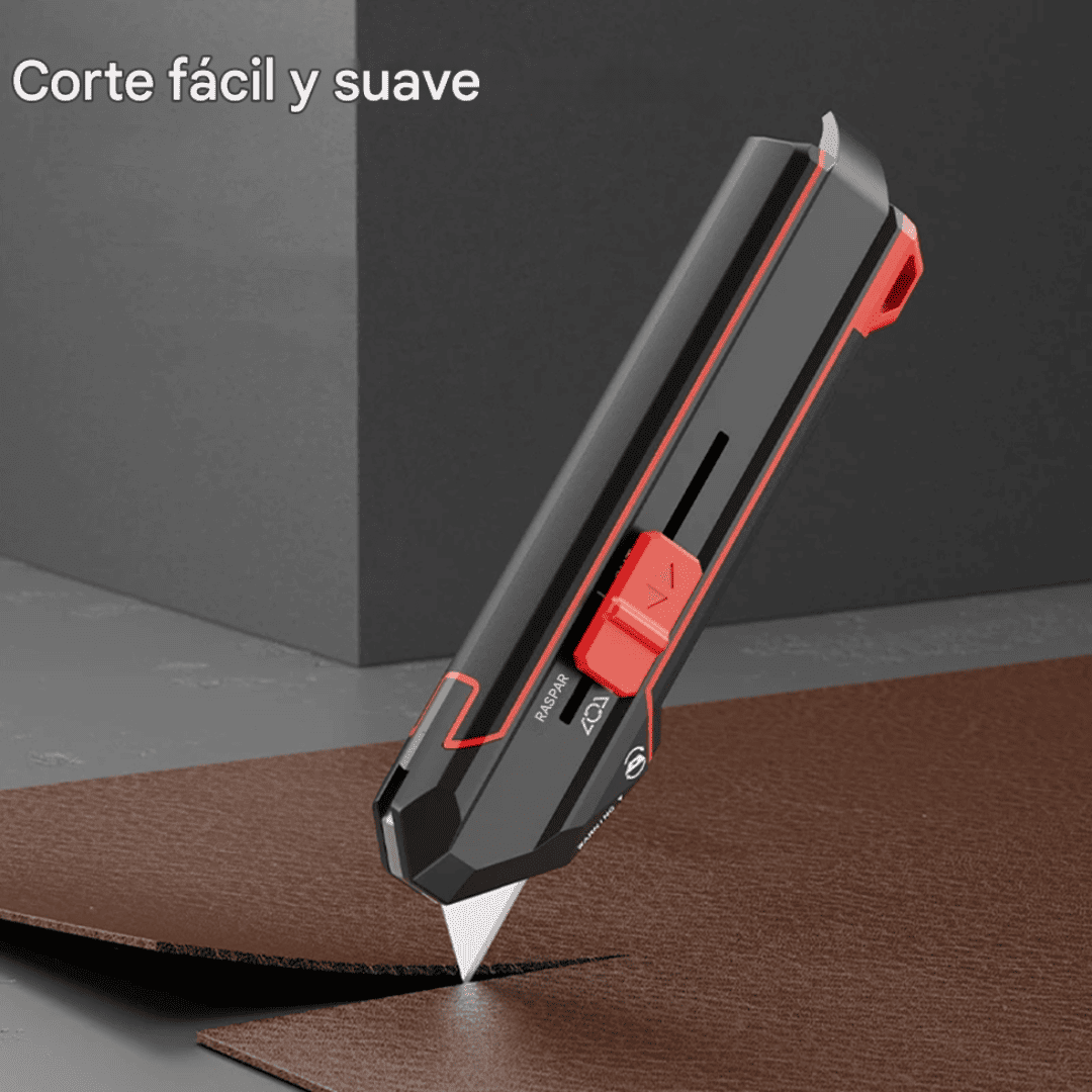 Cutter–Rascador 2 en 1 + 10 Hojas de Repuesto – Corte y Limpieza en una Sola Herramienta
