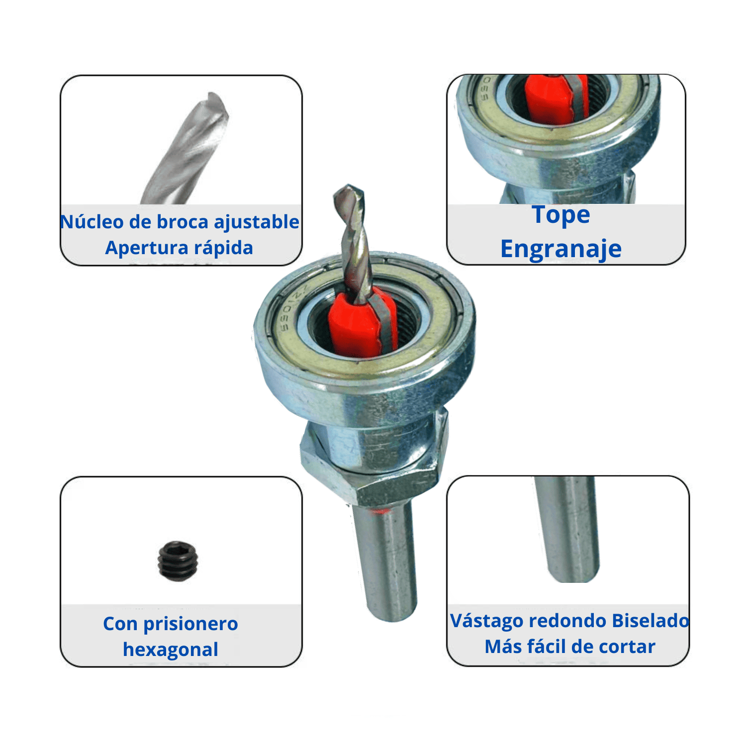 Broca Avellanadora con Tope – 2.8 x 8 mm & 3.0 x 8 mm