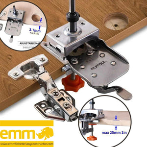 Plantilla de Acero para Bisagras Cangrejos o Cazoletas Pro