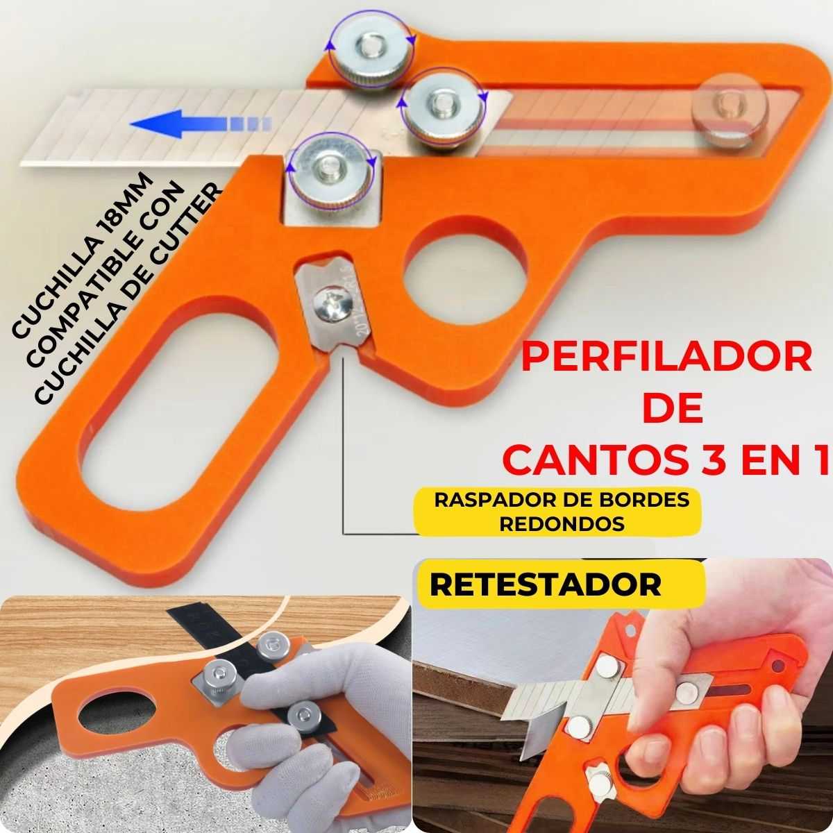 Perfilador de Cantos 3 en 1