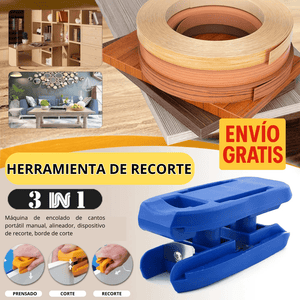 Perfilador de Cantos 3 en 1 trimmer – Acabado Preciso para Melamina, PVC y Madera