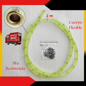 Plantilla Flexible para Fresado Curvo 2 m + Set de Tornillos M4x20 Gratis