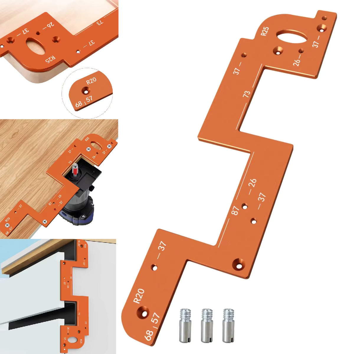 Plantilla de Ranura para Manijas Ocultas - En Aluminio