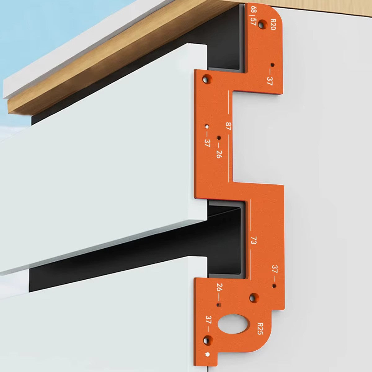 Plantilla de Ranura para Manijas Ocultas - En Aluminio